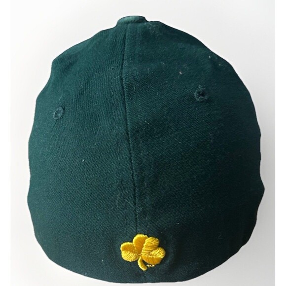 Vtg Zephyr “Z-Fit” Notre Dame Fighting Irish Stretch Hat — Green/Gold M/L NCAA - Picture 3 of 9